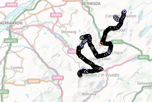 Our Route - "worm" or should we say Slug!!